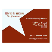Orange Brown Modern Shape Point Business Card Templates