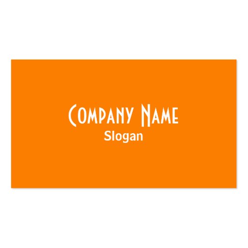 Orange Business Card