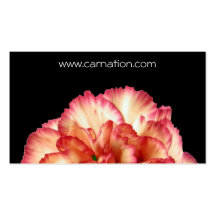 Orange Carnation Business Card Template