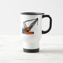 Orange Construction Crane Coffee Mug