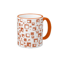Orange Cubes Coffee Mug