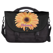 Orange Daisy Laptob Bag Template