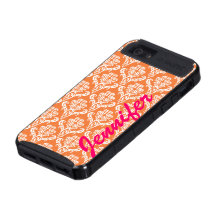 Orange Damask Skinit Iphone 5 case