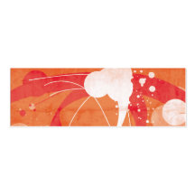 Orange designed vector business card