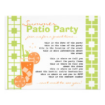 Orange Drink Personalized Announcement