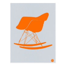 Orange Eames Chair Postcards