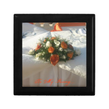 Orange Floral Gift Box