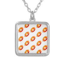 Orange Football Pattern Jewelry
