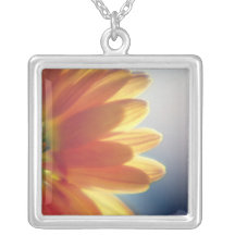 Orange gerbera jewelry
