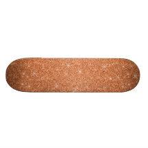 Orange glitter stars skateboards