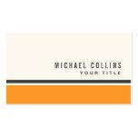 Orange grey border modern stylish business card template
