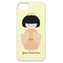Orange Japanese Doll iPhone 5 Covers
