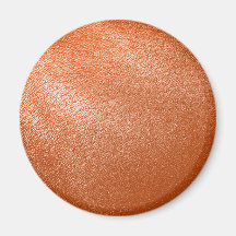 Orange Leather Look Fridge Magnet