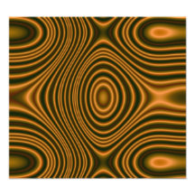 Orange line pattern photographic print