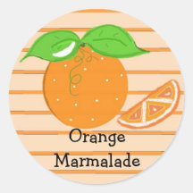 Orange Marmalade Round Sticker