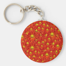 Orange Mums Keychain