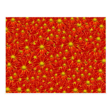 Orange Mums Postcard