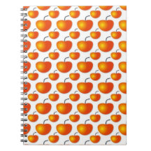 Orange Pattern Notebook
