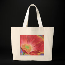 Orange Poppy Flower Painting - Multi bags