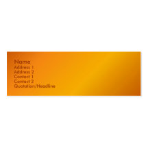 Orange Profile Card Business Card Templates