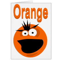 Orange Screamer Card