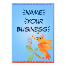 Orange Singing Bird profilecard_chubby_vertical... Business Card