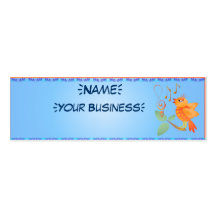 Orange Singing Bird  profilecard_skinny_horizon... Business Cards
