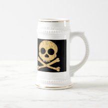 Orange Skull Distressed Steins Coffee Mugs