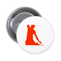Orange Slam Dunk Pinback Buttons
