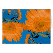 Orange Sunflowers Cards