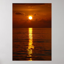 Orange Sunrise Poster