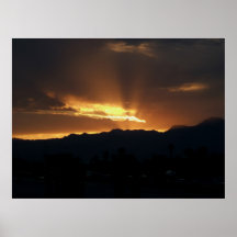 orange sunset posters