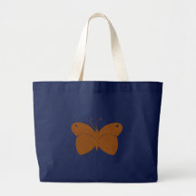 Orange Textured Butterfly Bag