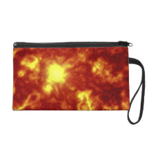Orange & Yellow Flame Wristlet