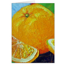 Oranges Thank You Card