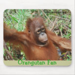 Orangutan Fan Wildlife Mousepad mousepads