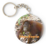 Orangutan Rebecca in Borneo keychains
