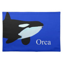 orca killer whale underwater graphic txt placemats