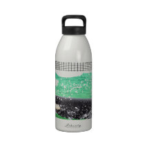 Orca Whale Christmas Green Sea Merry Christmas Water Bottles