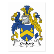 Orchard Family Crest Postcard