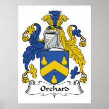 Orchard Family Crest Posters