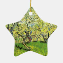 Orchard in Blossom by Vincent van Gogh. Ornament