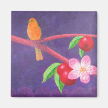 Orchard Oriole Fridge Magnet