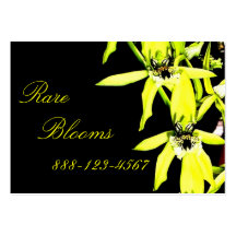 Orchid Customisable Florist Business Card