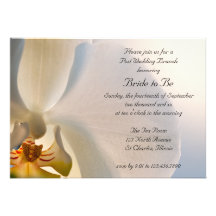 Orchid Elegance Post Wedding Brunch Invitation
