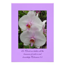 Orchid - Pink Blossom (Colossians 2:3) invitations