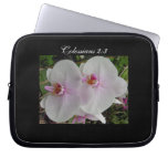 Orchid - Pink Blossom (Colossians 2:3) Computer Sleeves