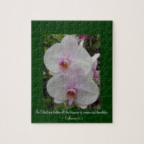 Orchid - Pink Blossom (Colossians 2:3) puzzles