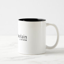 Orchid Porcelain White/Black Mug