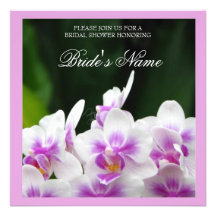 Orchids Wedding Shower Invitation